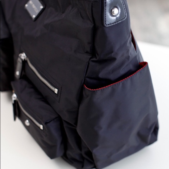 Amy Michelle Lotus Diaper Bag, Black - Picture 4 of 10